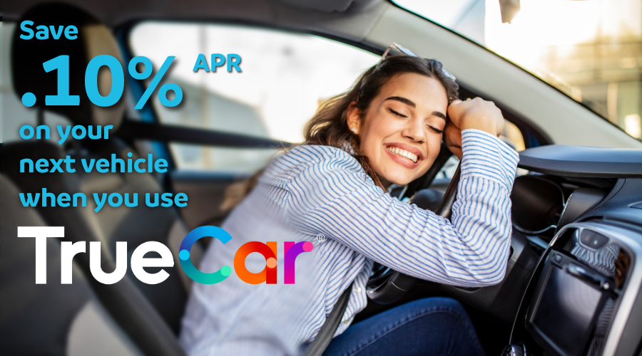 Save .10% APR on your next vehicle when you use truecar.