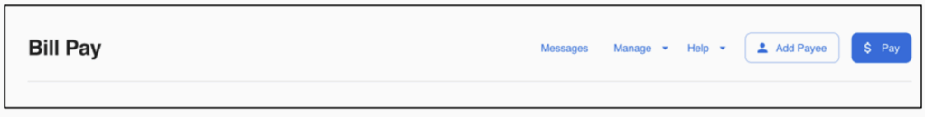 bill pay screenshot