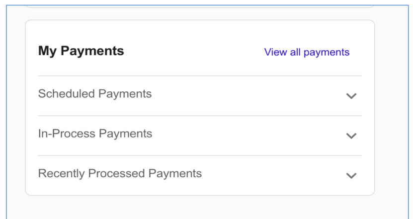 bill pay my payments collapsed