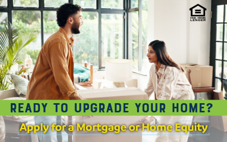 Young couple moving a packed box together