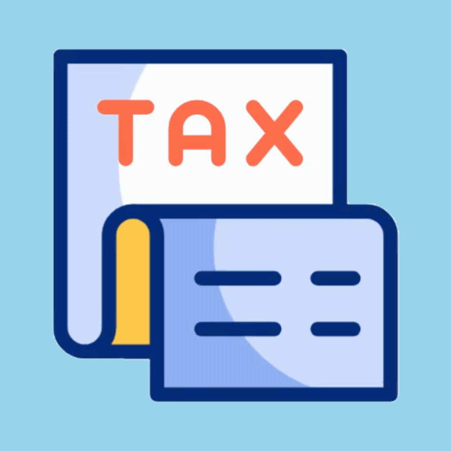 tax paper icon for shared access